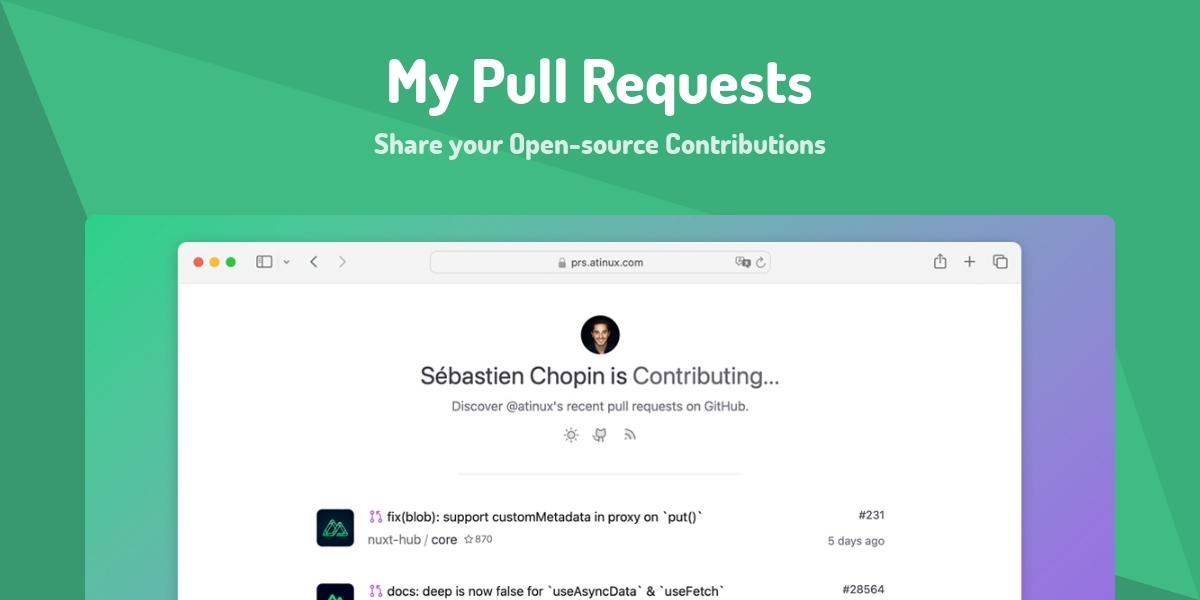 My Pull Requests Share Your Open source Contributions Made With Vue js My pull requests share your open source contributions made with vue js